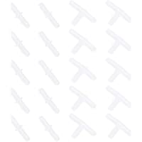 UEETEK 40pcs Plástico acuario válvula conector en línea plástico tubos conectores de air